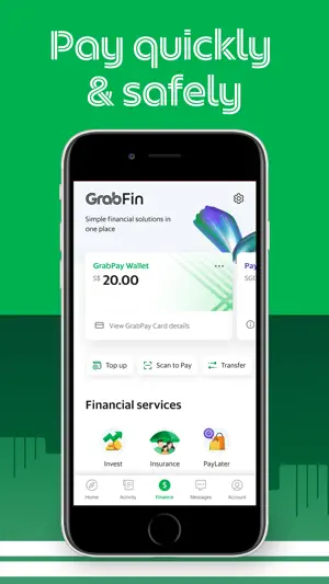 Grab: 旅游打车, 外卖下单一站式APP软件