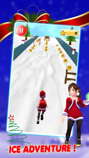 Christmas Santa Surfer-Ice Adventure Run 3D (圣诞老人冲浪冰冒险运行)