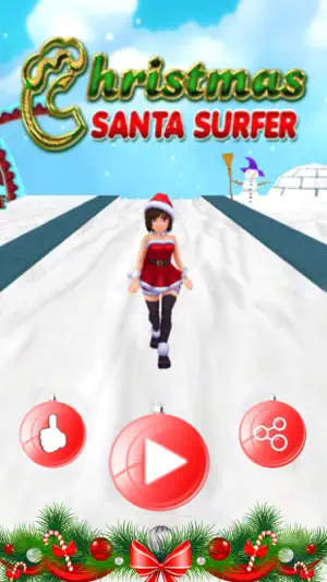 Christmas Santa Surfer-Ice Adventure Run 3D (圣诞老人冲浪冰冒险运行)