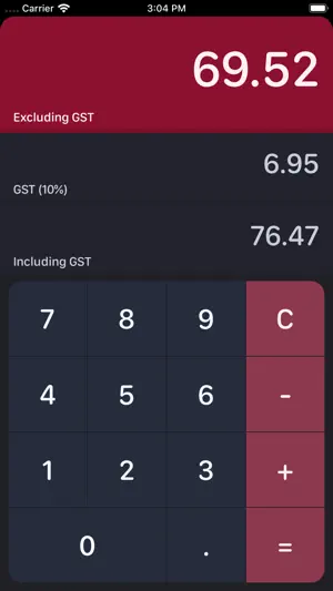 Australian GST Calculator