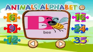 ABC 字母拼图幼儿园拼图游戏的孩子们