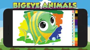 大眼睛动物着色标记 Animals Coloring