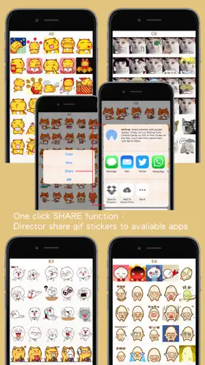 Gif Stickers Pro -4800 QQ,WeChat,Message动态贴图表情包