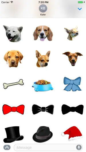 狗贴纸 - 狗脸和狗头 Dog Stickers