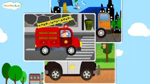 宝宝汽车卡车消防车  - 儿童拼图游戏