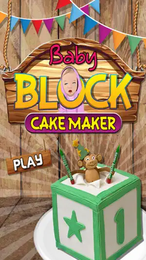 婴儿块蛋糕制造者 - 让疯狂的厨师烘焙蛋糕在这个孩子们做饭游戏